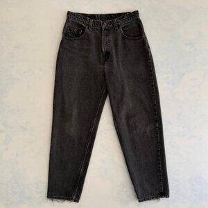 Levi's 90's VTG 560 Loose Fit Tapered Leg Washed Black Denim Jeans Men's W32 L30